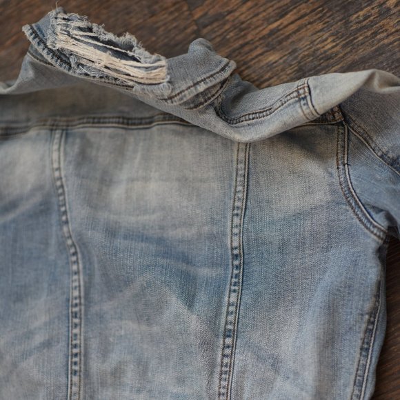 Distressed Jean Jacket - Picture 2 of 4